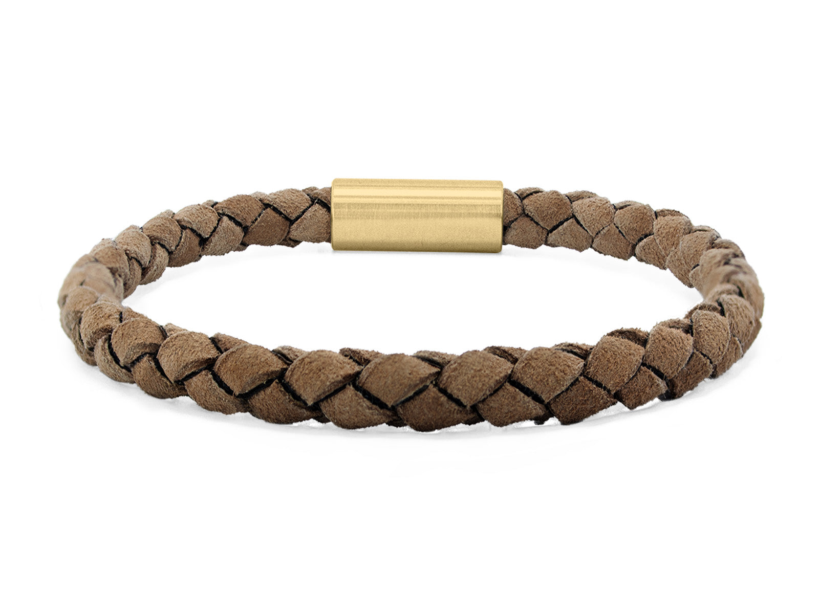 Herrenarmband VELOURS geflochten • Beige