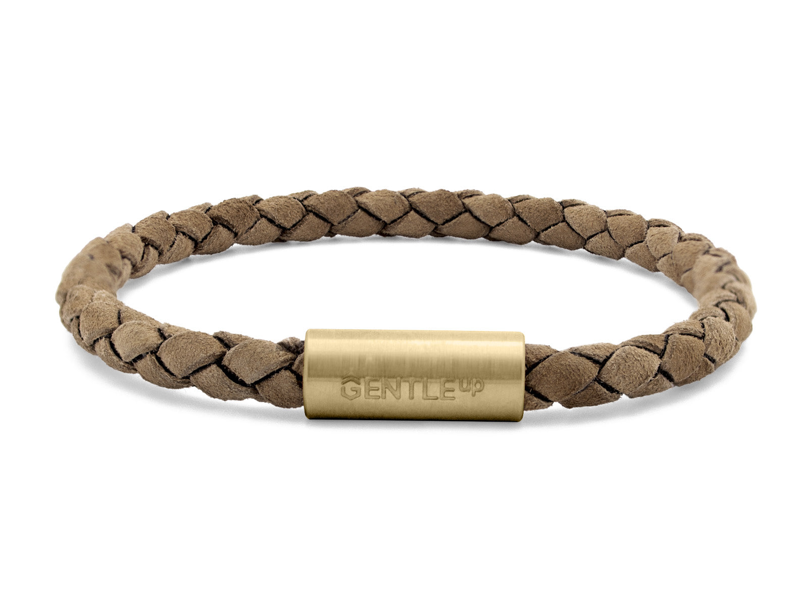 Herrenarmband VELOURS geflochten • Beige