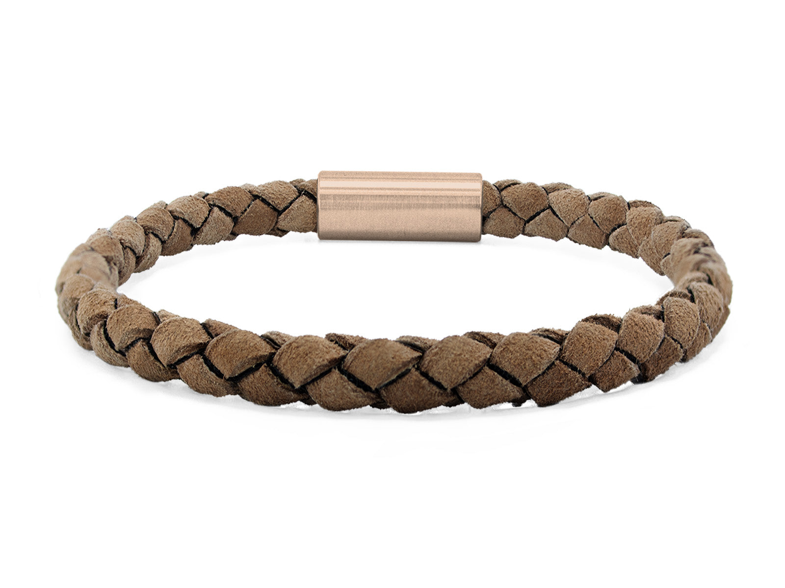 Herrenarmband VELOURS geflochten • Beige