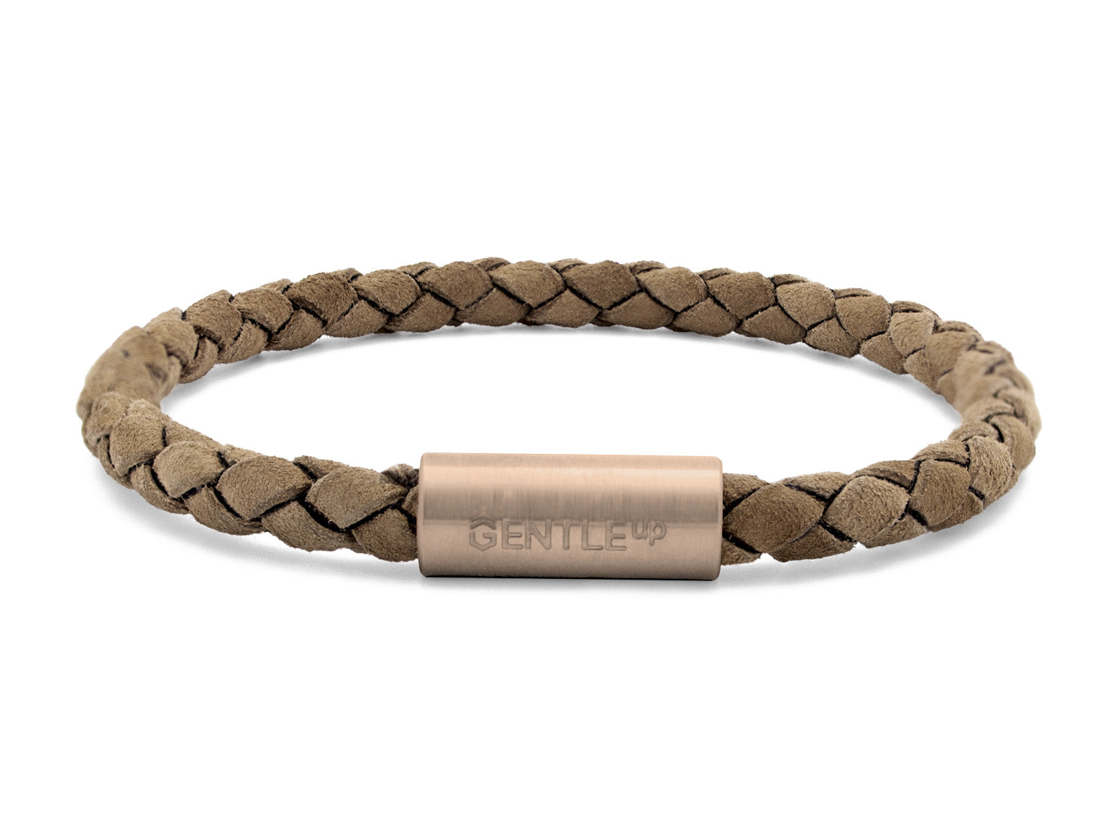 Herrenarmband VELOURS geflochten • Beige