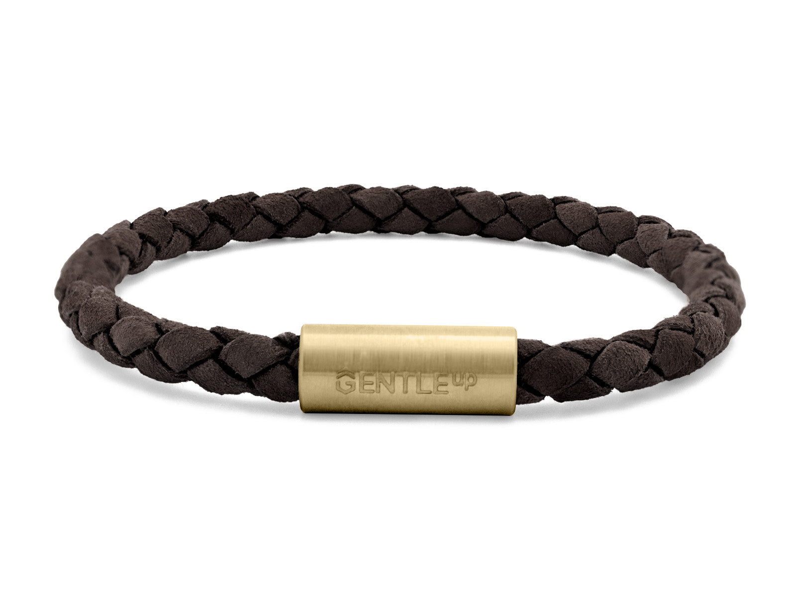 Herrenarmband VELOURS geflochten • Dunkelbraun
