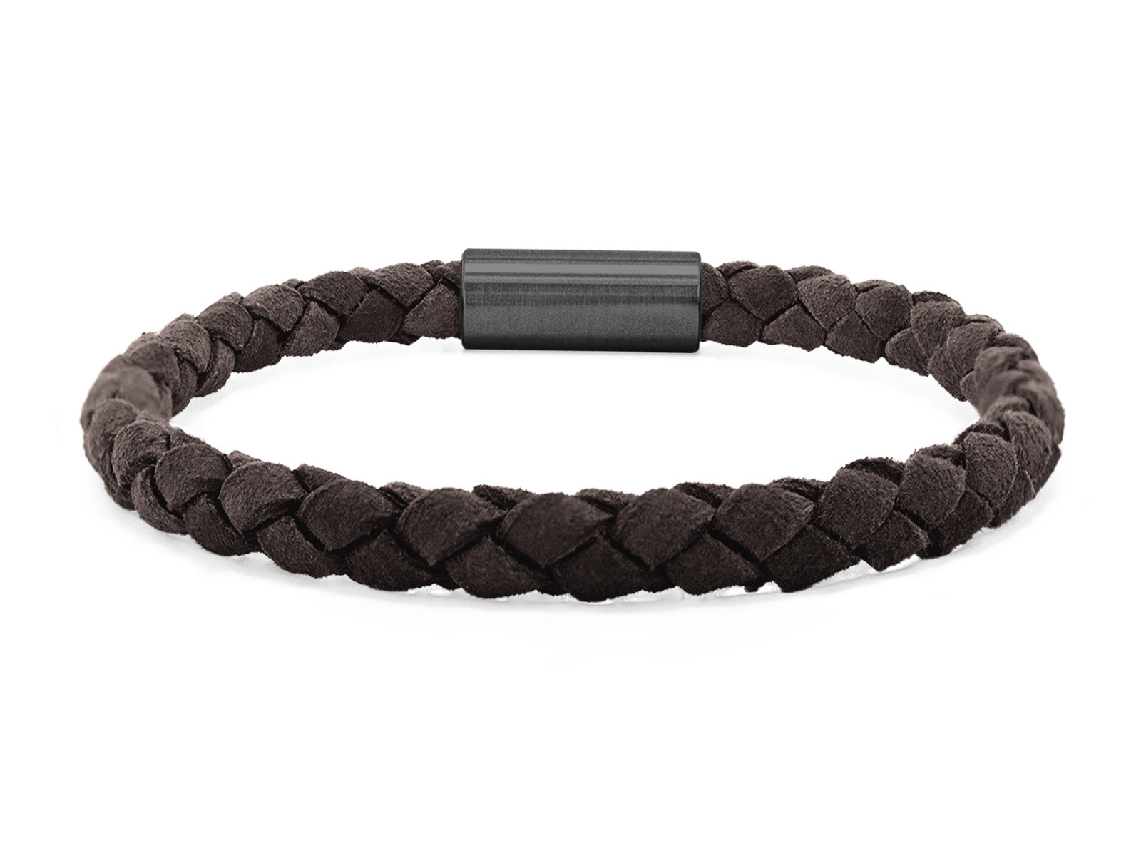 Herrenarmband VELOURS geflochten • Dunkelbraun