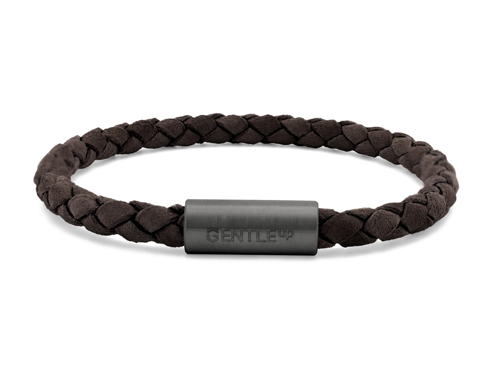 Herrenarmband VELOURS geflochten • Dunkelbraun
