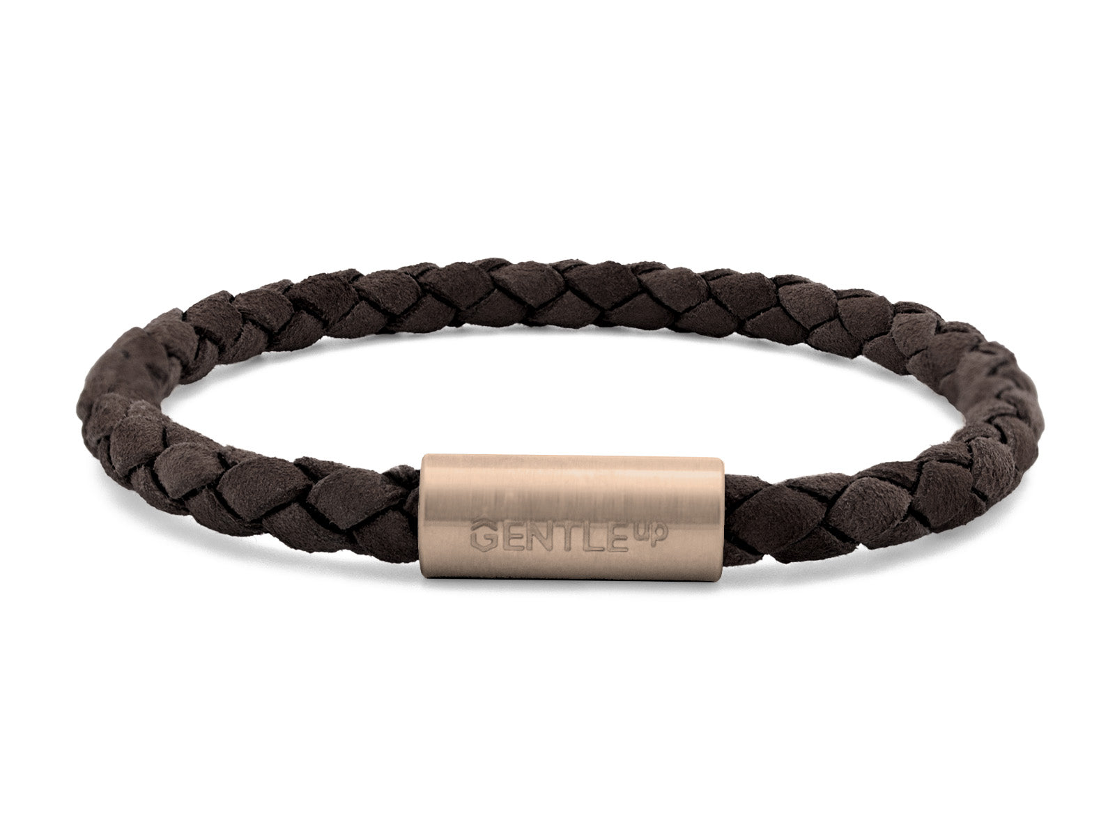 Herrenarmband VELOURS geflochten • Dunkelbraun