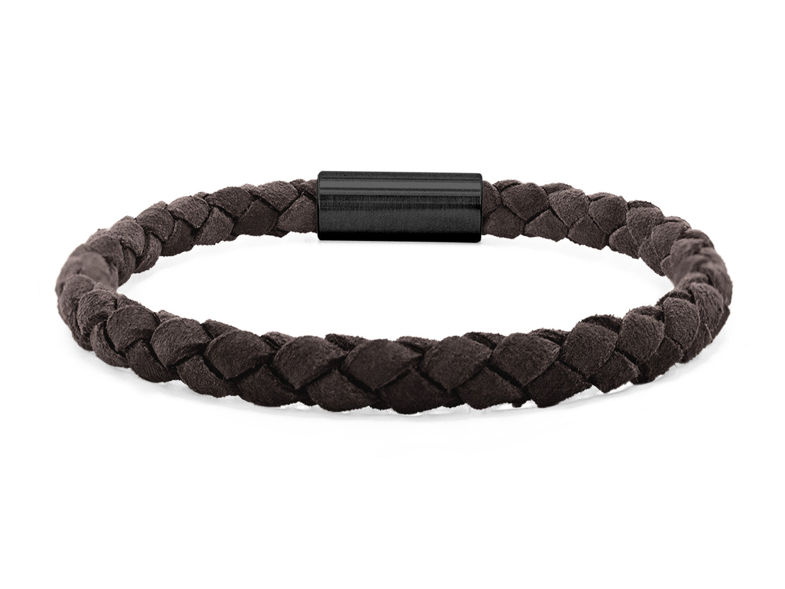 Herrenarmband VELOURS geflochten • Dunkelbraun