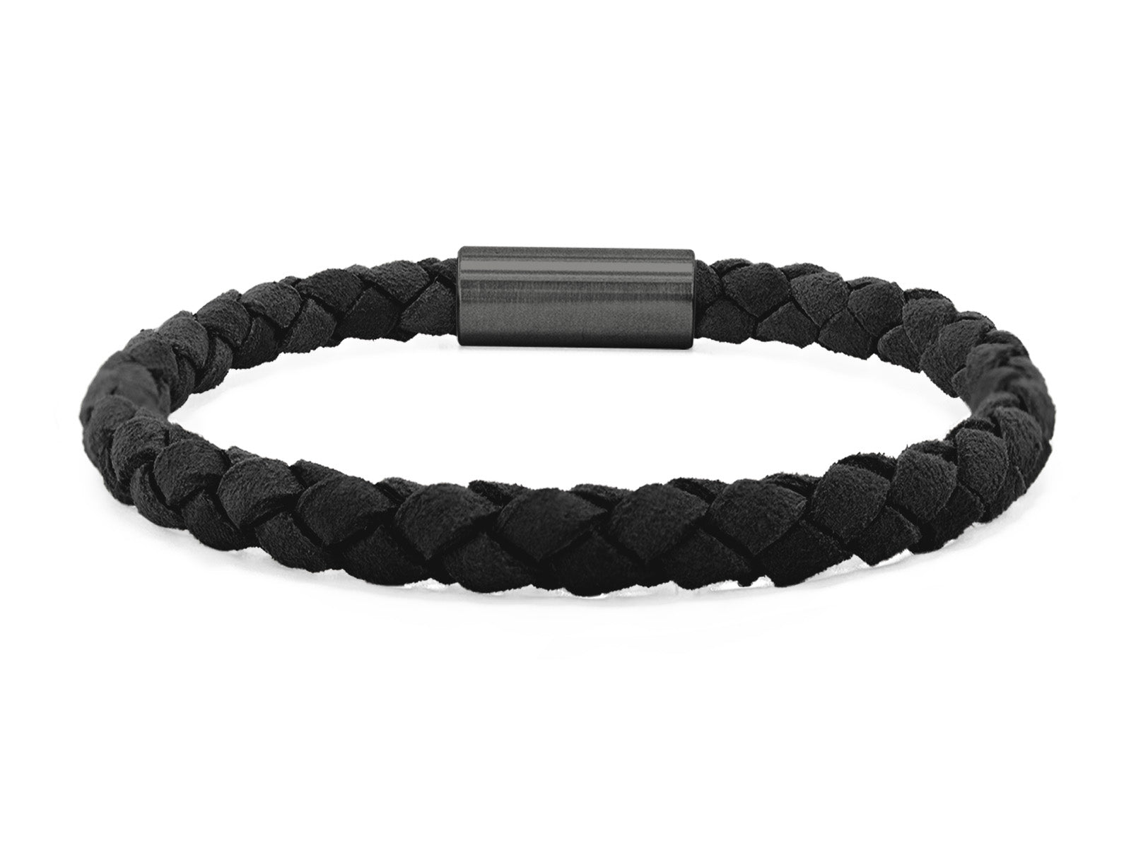 Herrenarmband VELOURS geflochten • Schwarz