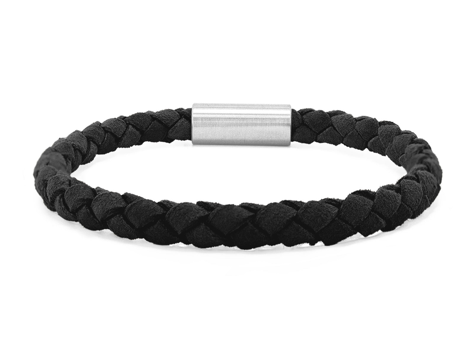 Herrenarmband VELOURS geflochten • Schwarz