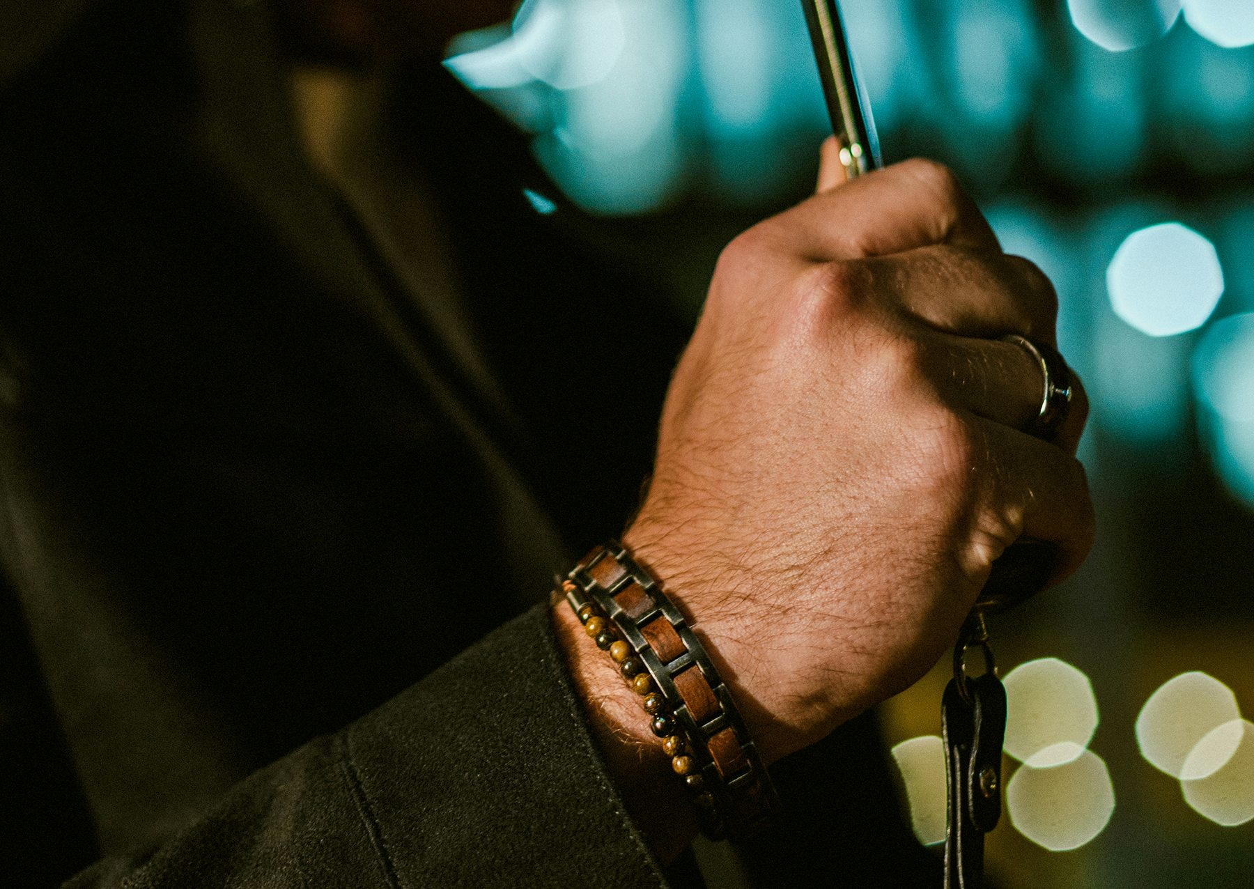 Herrenarmband TERRA Slim • Bronzit