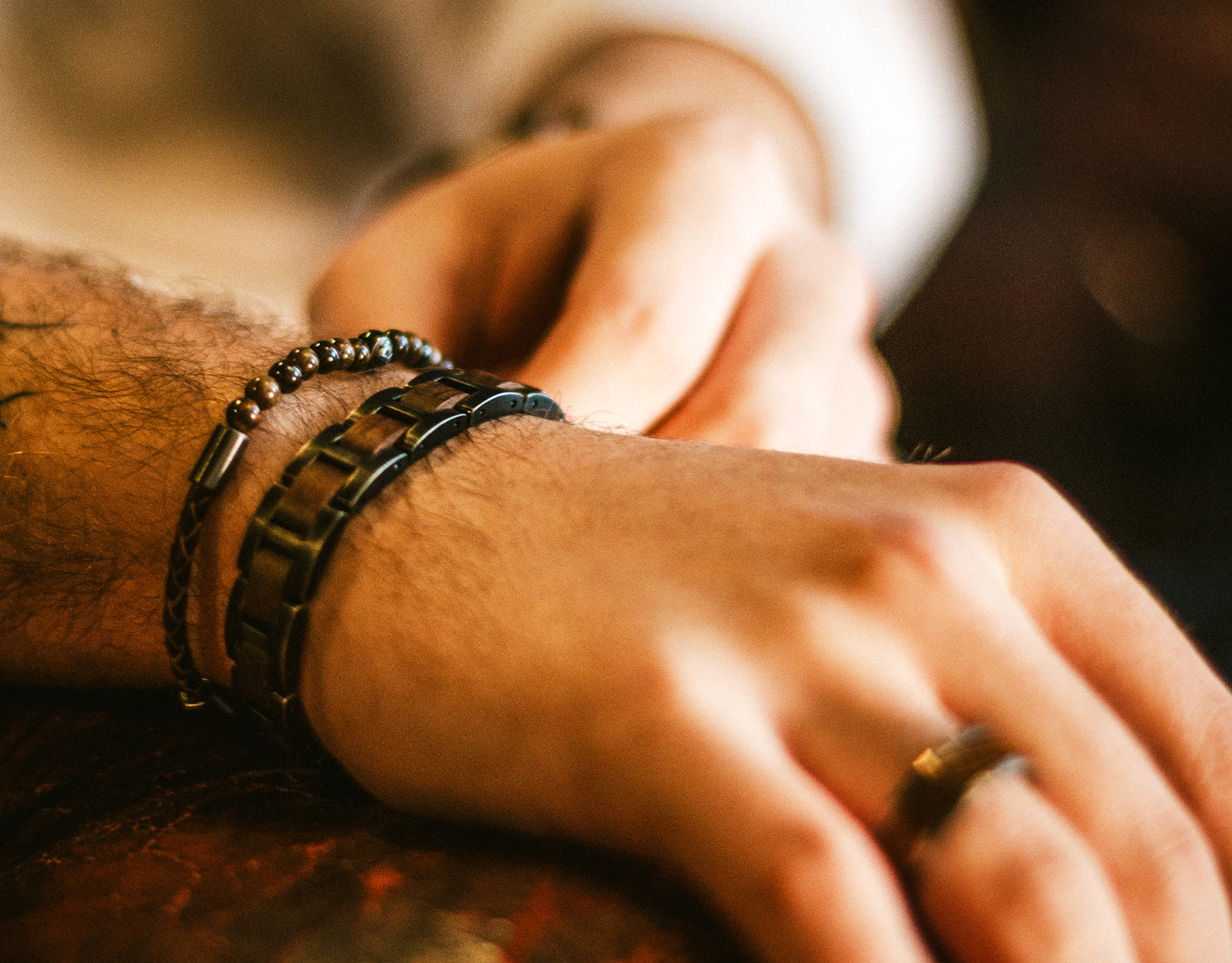 Herrenarmband TERRA Slim • Bronzit