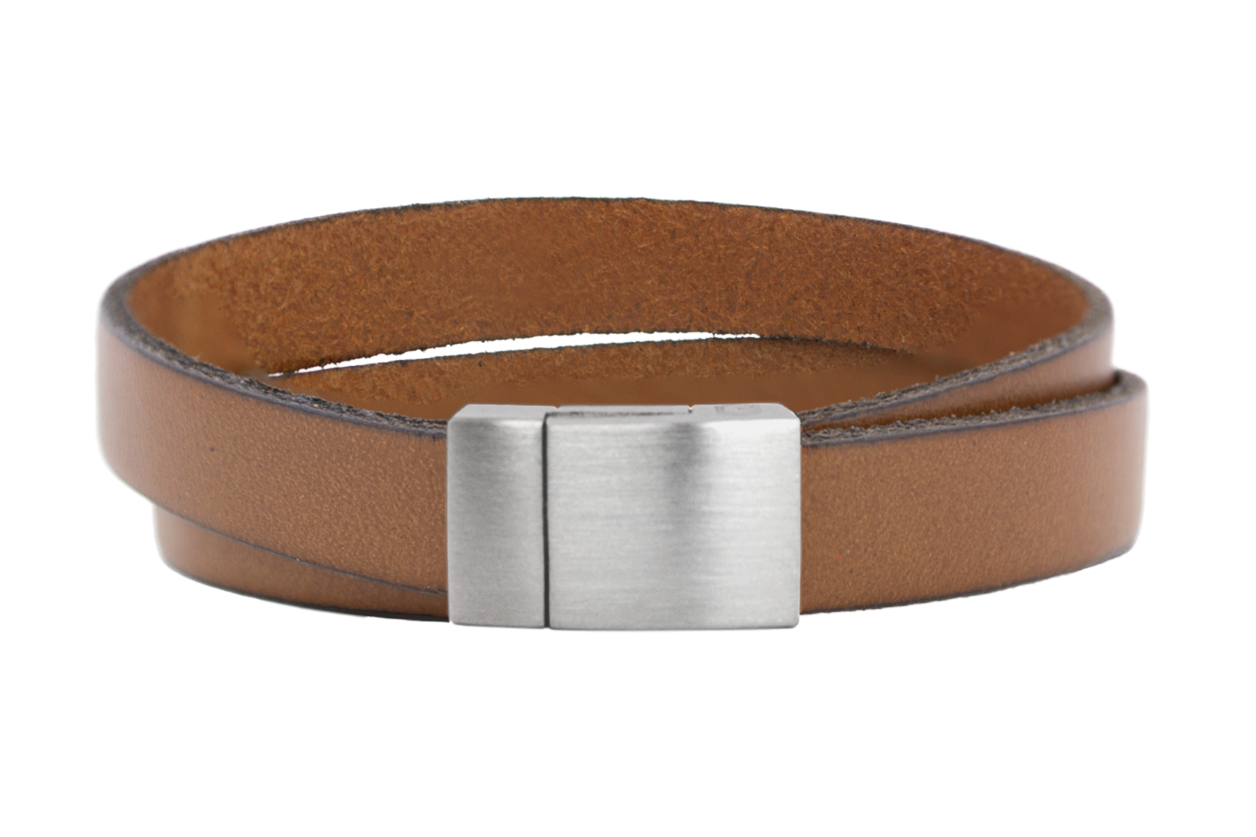 Wickelarmband FLAT | Leder Hellbraun