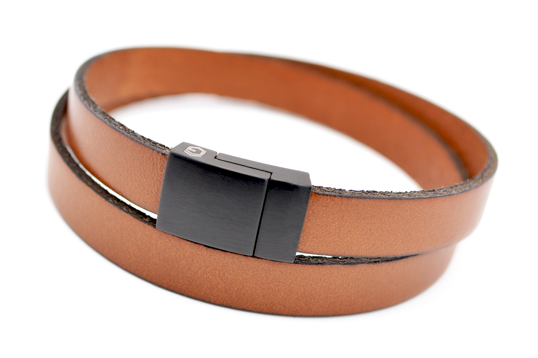 Wickelarmband FLAT | Leder Hellbraun