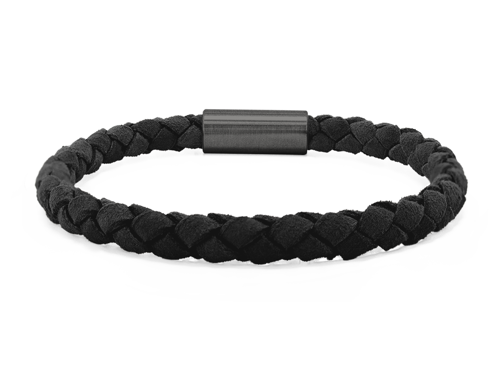 Herrenarmband VELOURS geflochten • Schwarz