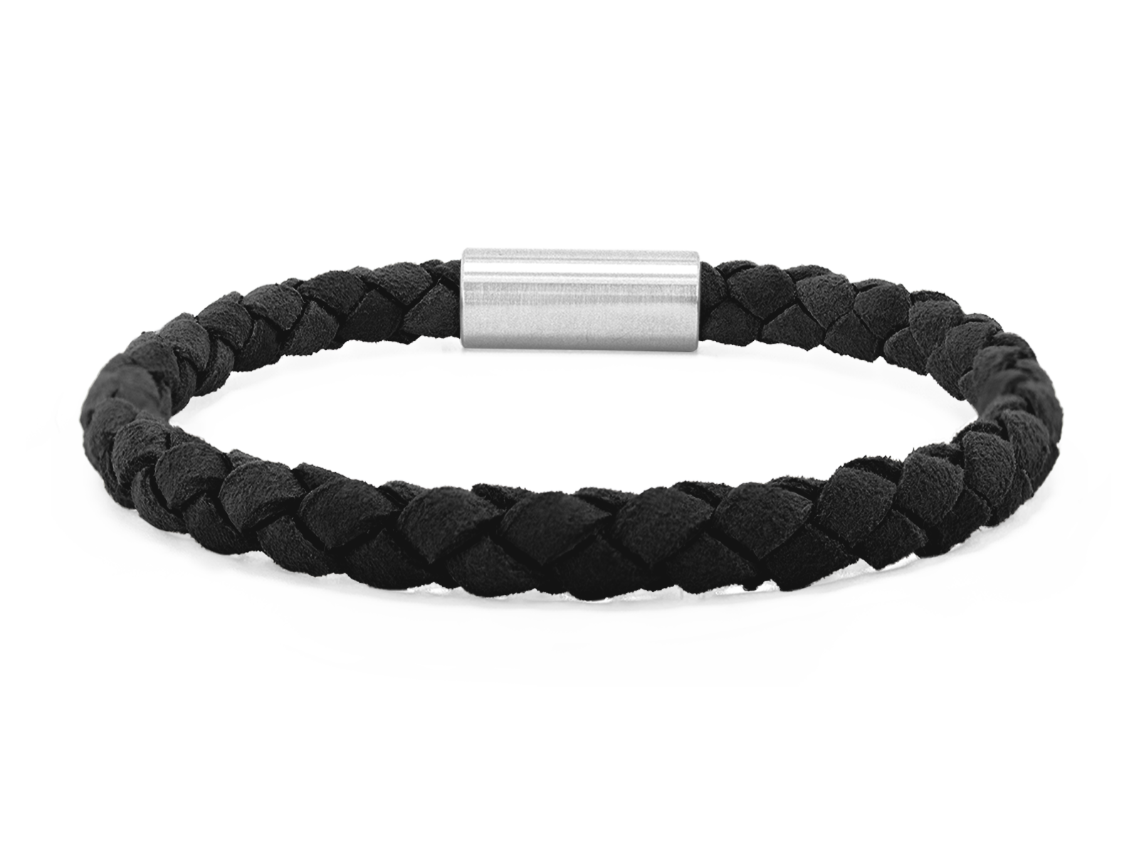 Herrenarmband VELOURS geflochten • Schwarz