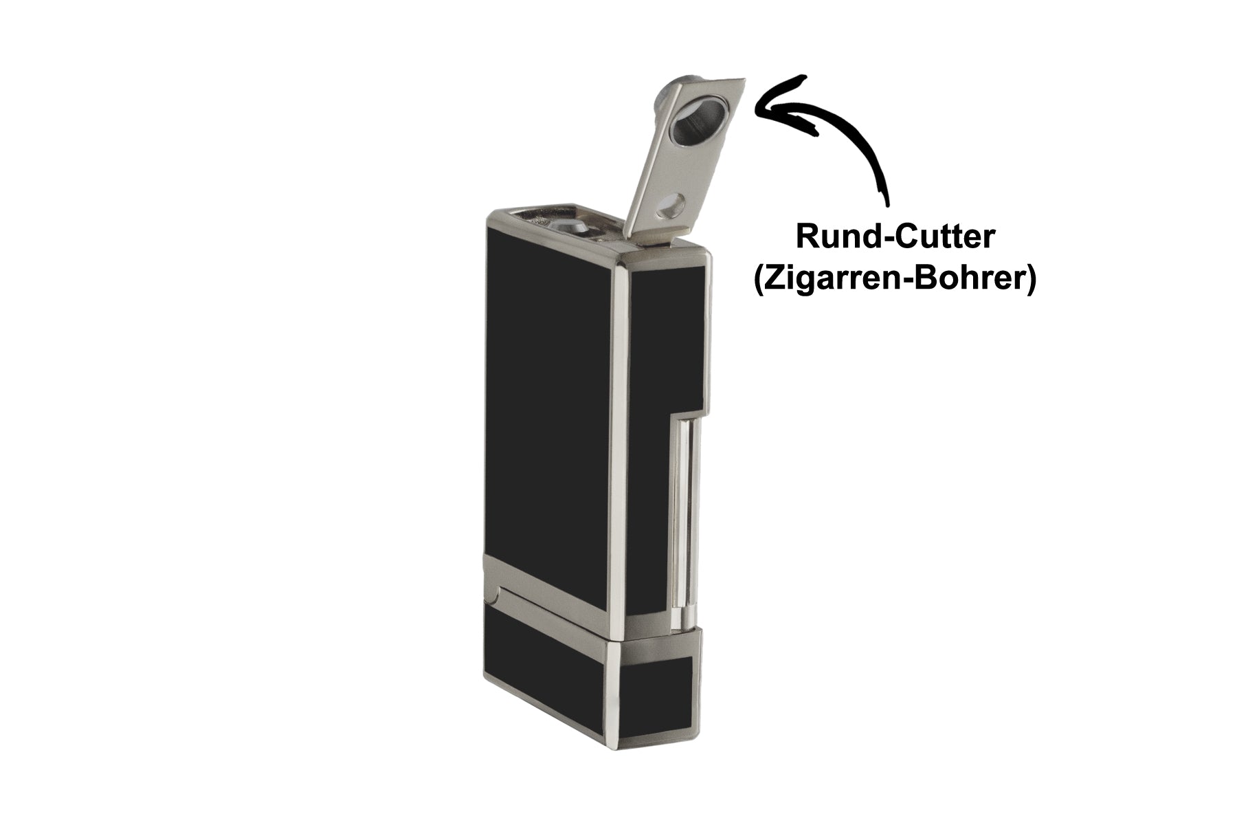 JetFlame Feuerzeug Prestige | Schwarz - Champagner