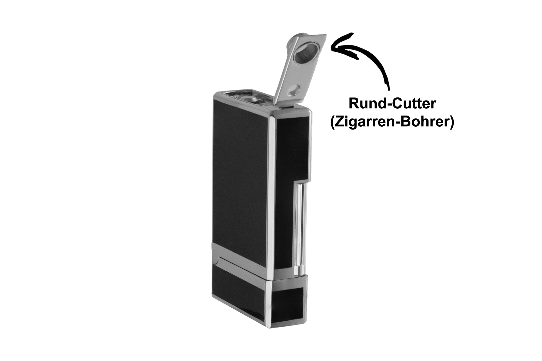 Feuerzeug Prestige | Schwarz - Silber