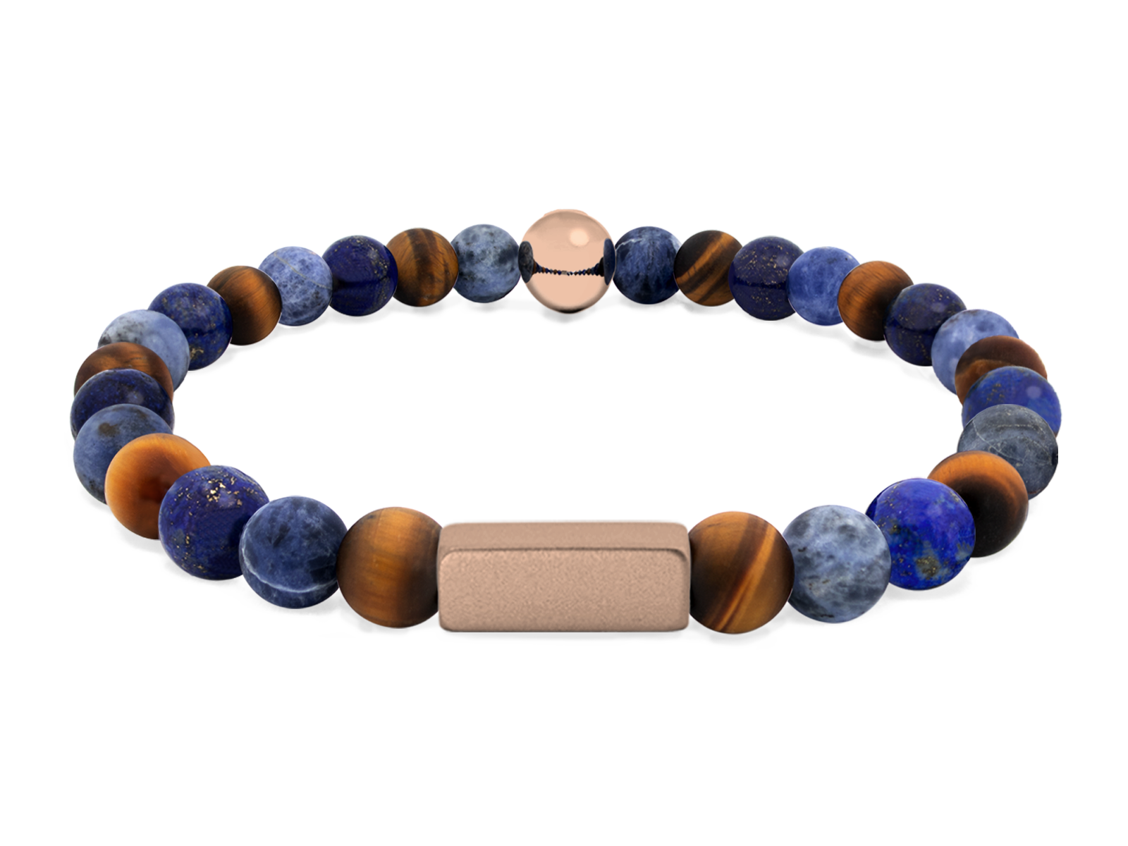 Kugelarmband Classic E6-3 • Lapis Lazuli | Tigerauge