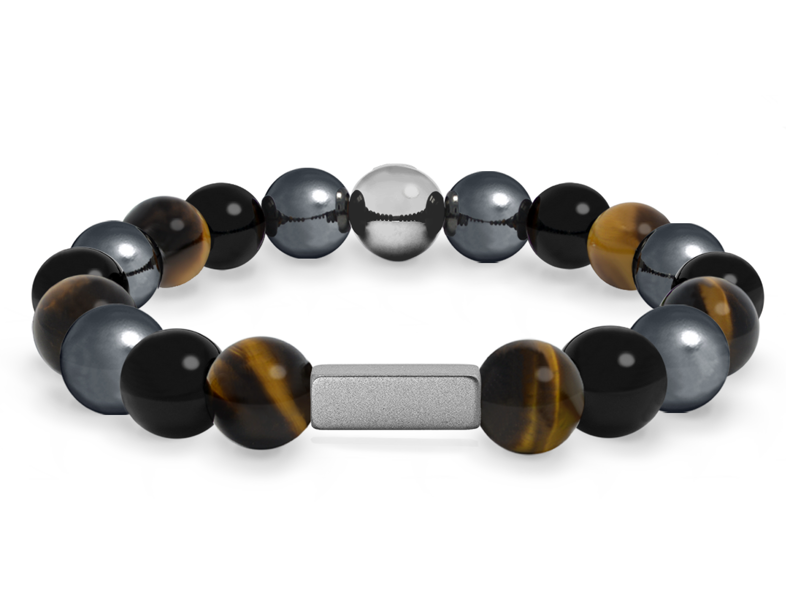 Kugelarmband Classic E10-1 • Hämatit | Onyx