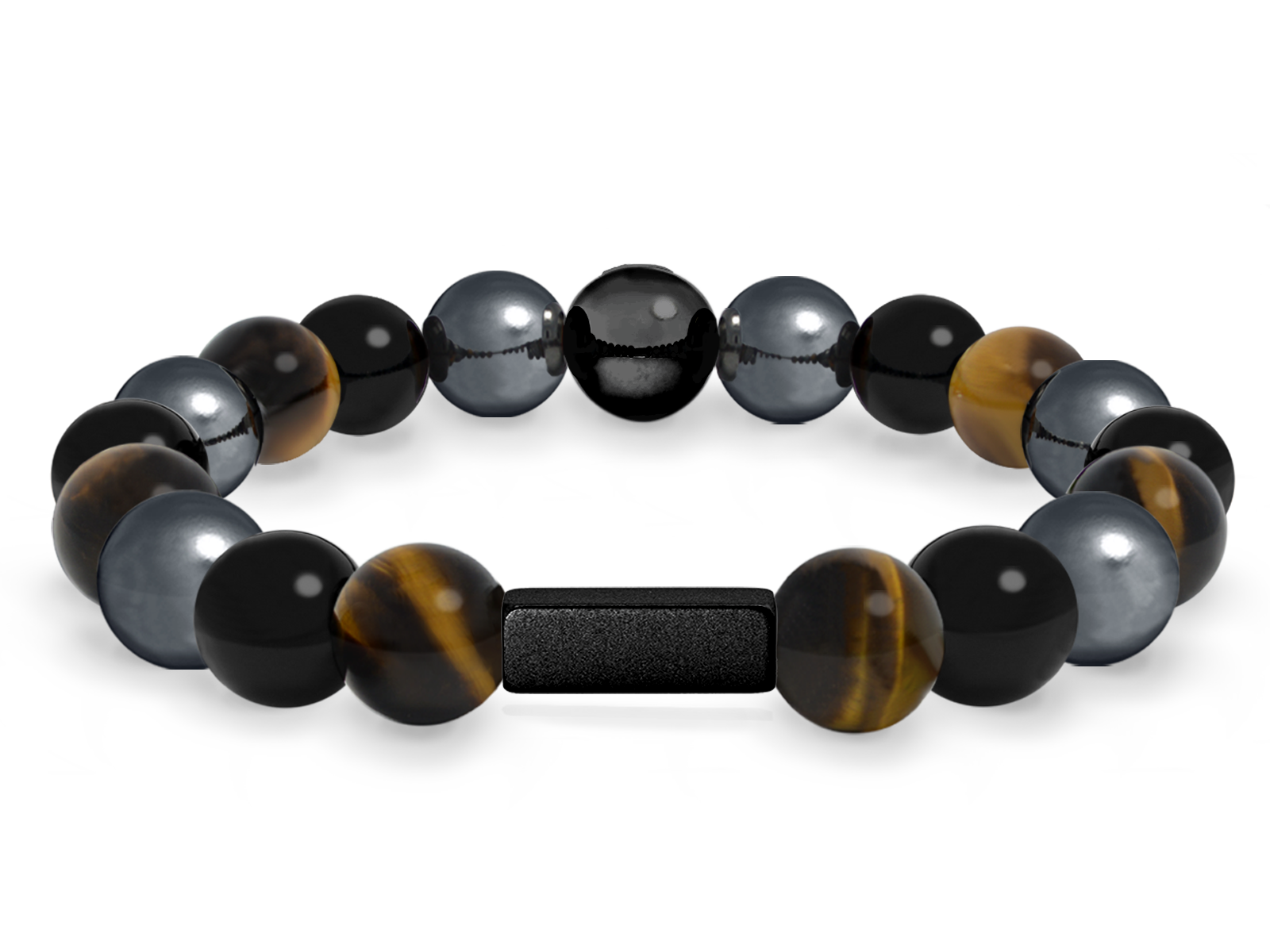 Kugelarmband Classic E10-5 • Hämatit | Onyx