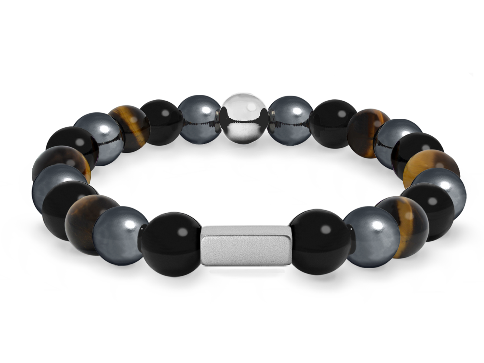 Kugelarmband Classic E8-1 • Hämatit | Onyx