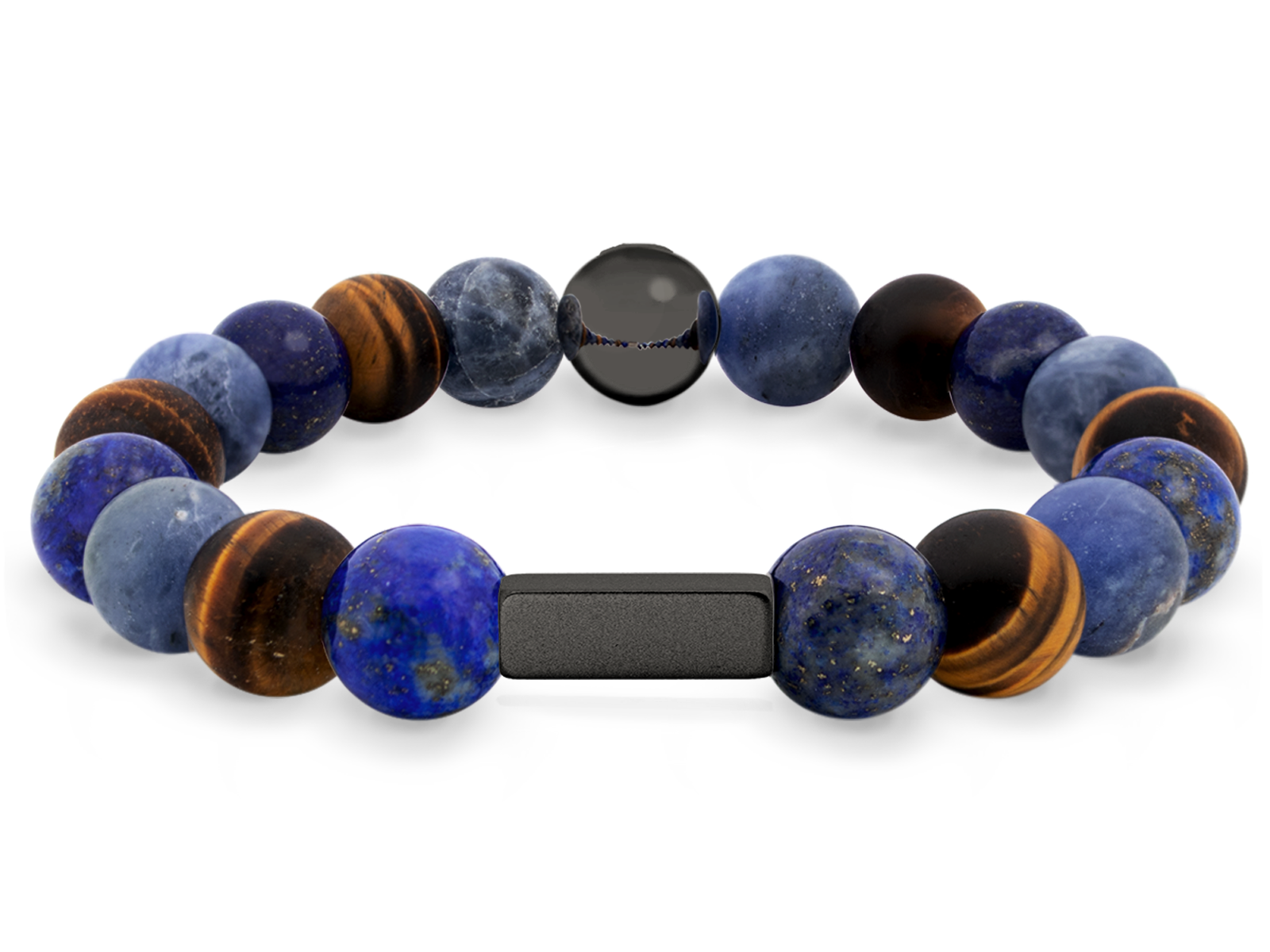 Kugelarmband Classic E10-5 • Lapis Lazuli | Tigerauge