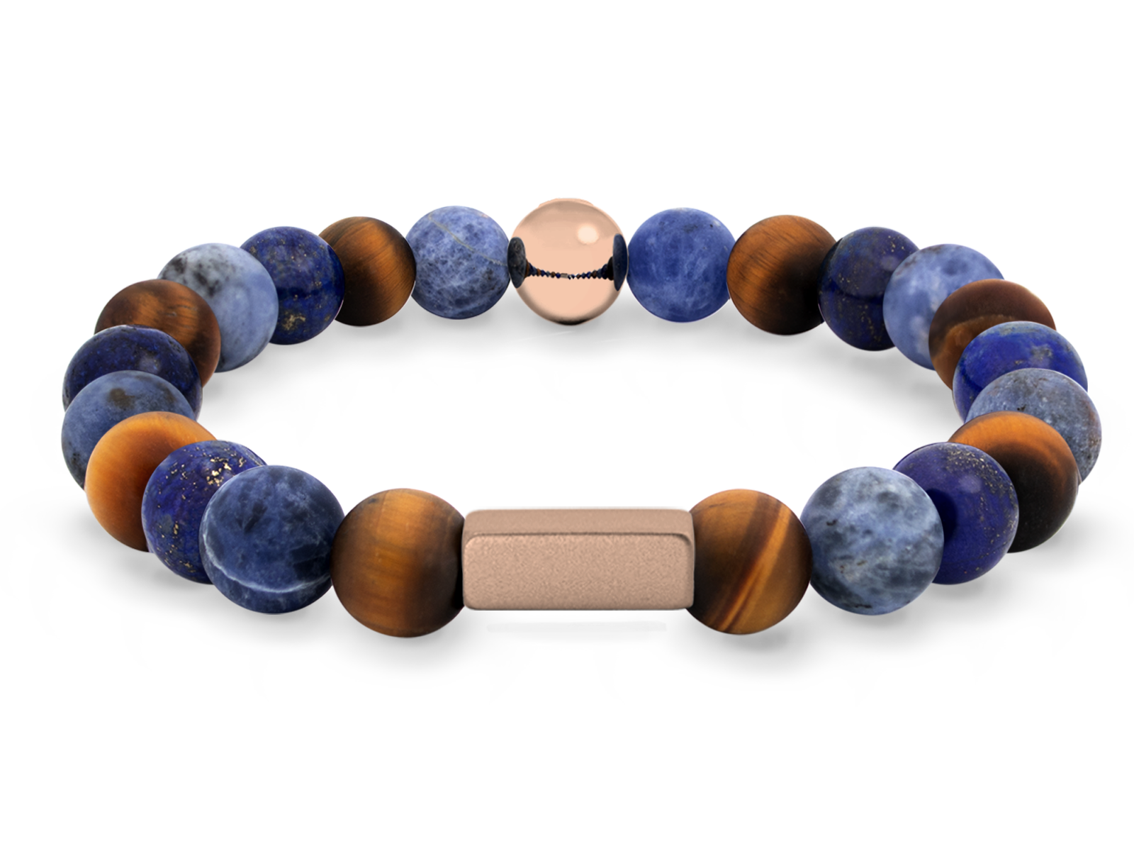 Kugelarmband Classic E8-3 • Lapis Lazuli | Tigerauge