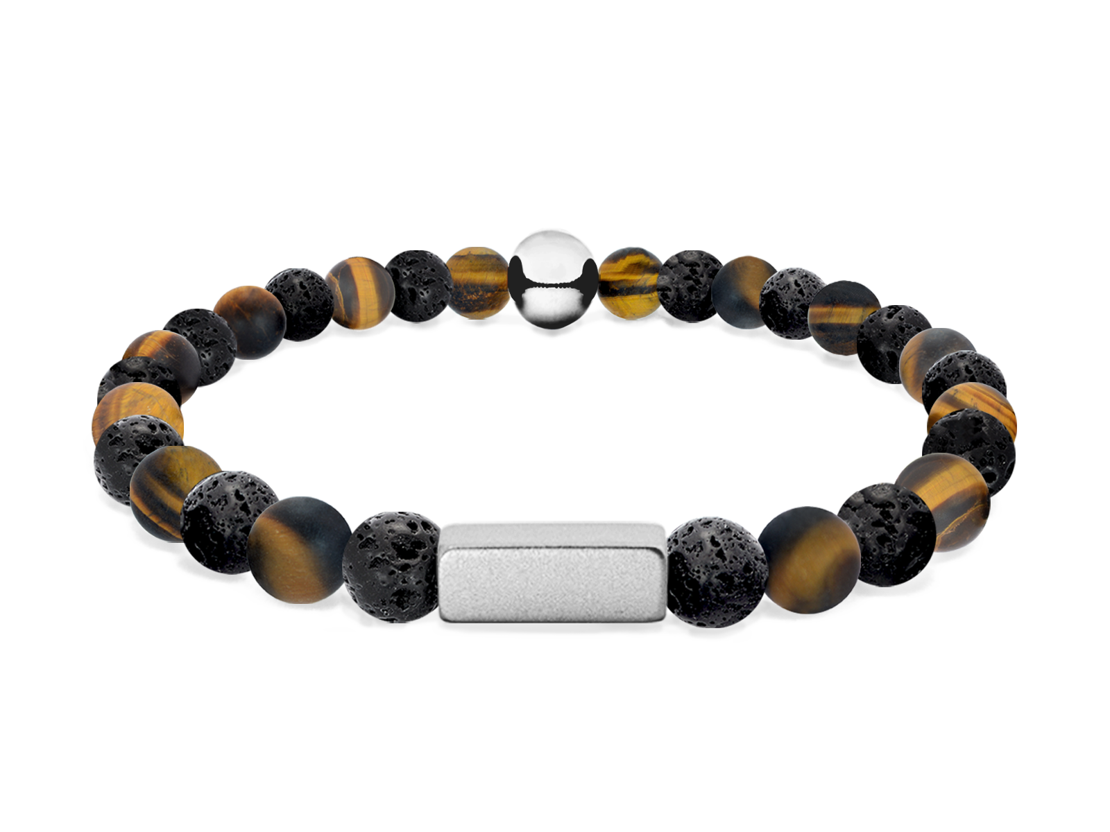 Kugelarmband Classic E6-1 • Lava | Tigerauge