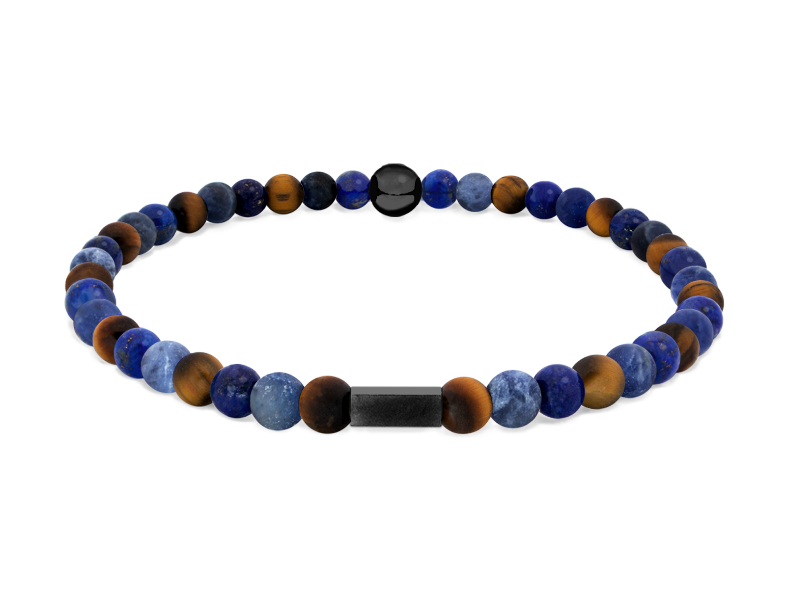 Kugelarmband Classic E4-5 • Lapis Lazuli | Tigerauge