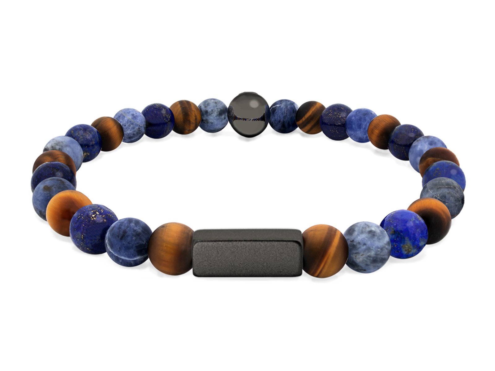 Kugelarmband Classic E6-4 • Lapis Lazuli | Tigerauge