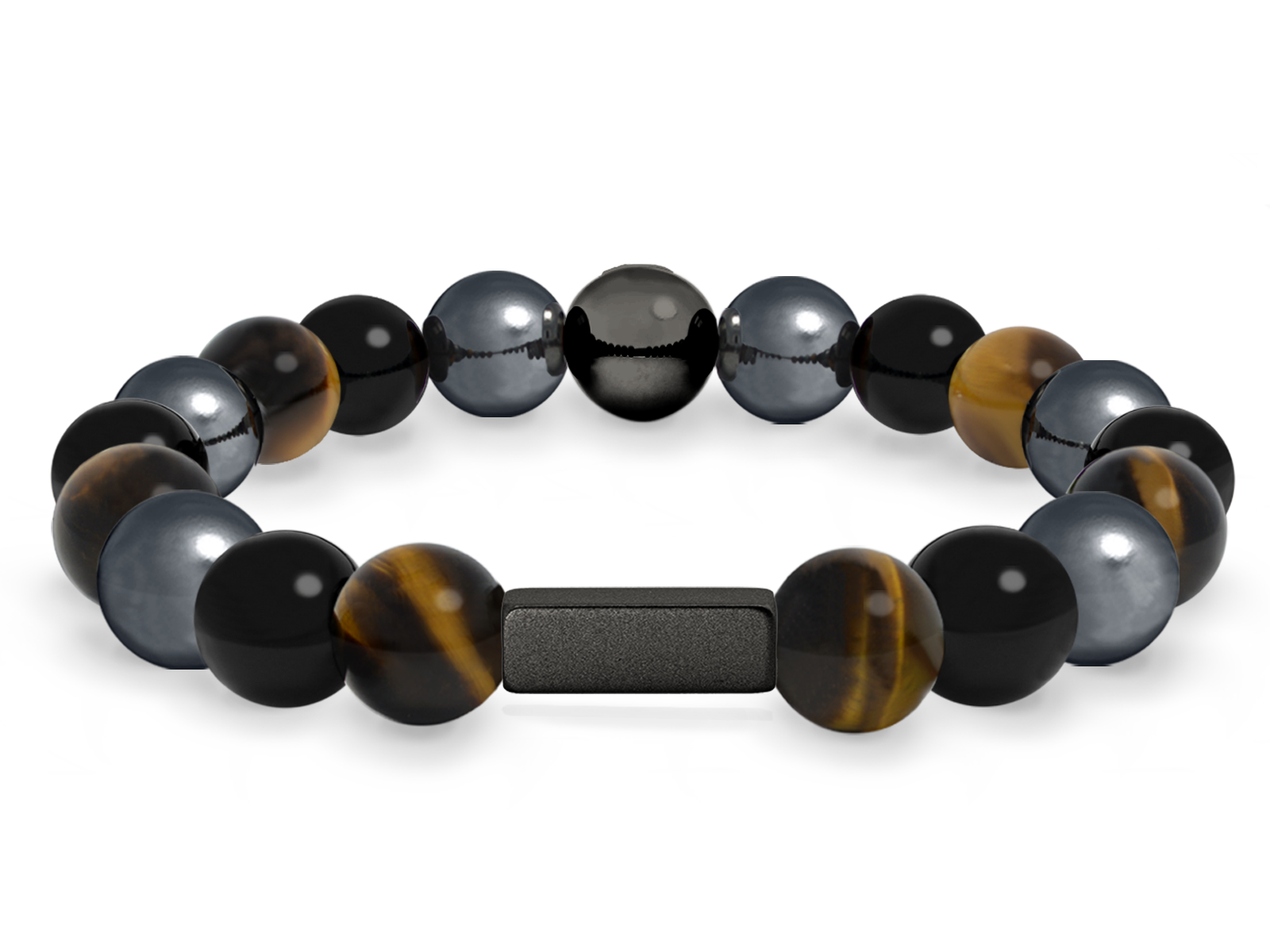 Kugelarmband Classic E10-4 • Hämatit | Onyx