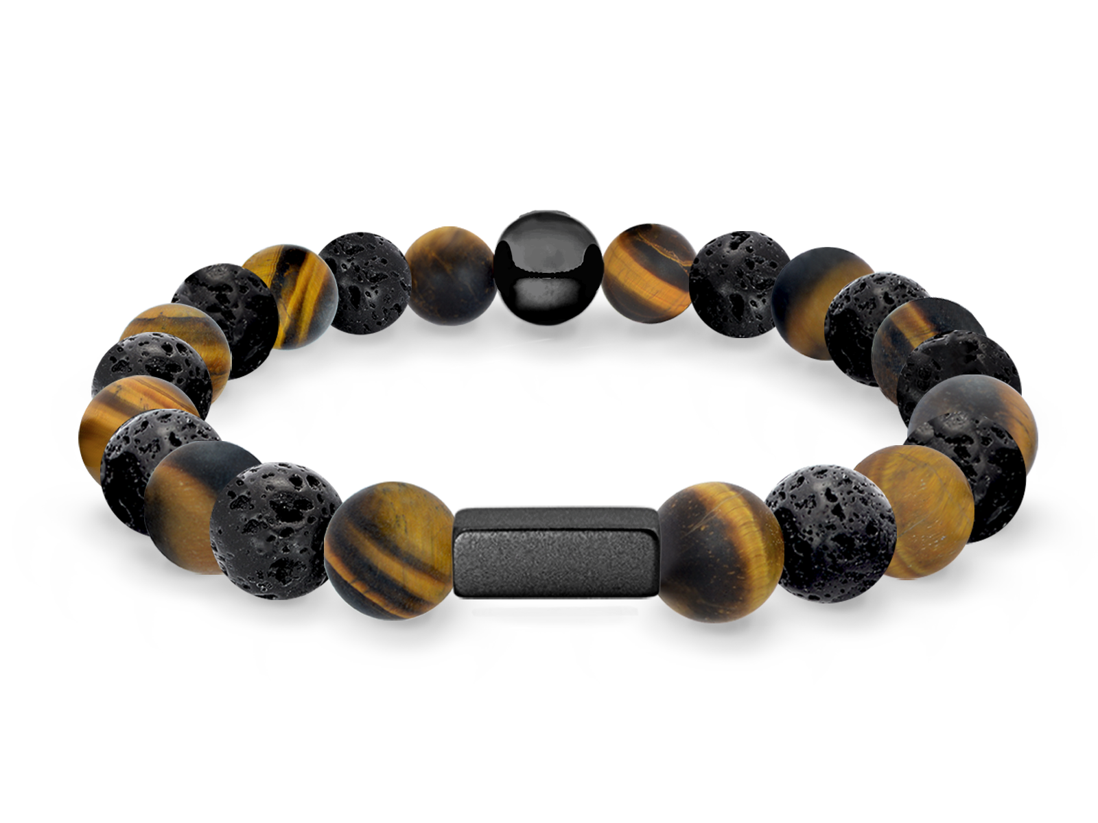 Kugelarmband Classic E8-5 • Lava | Tigerauge