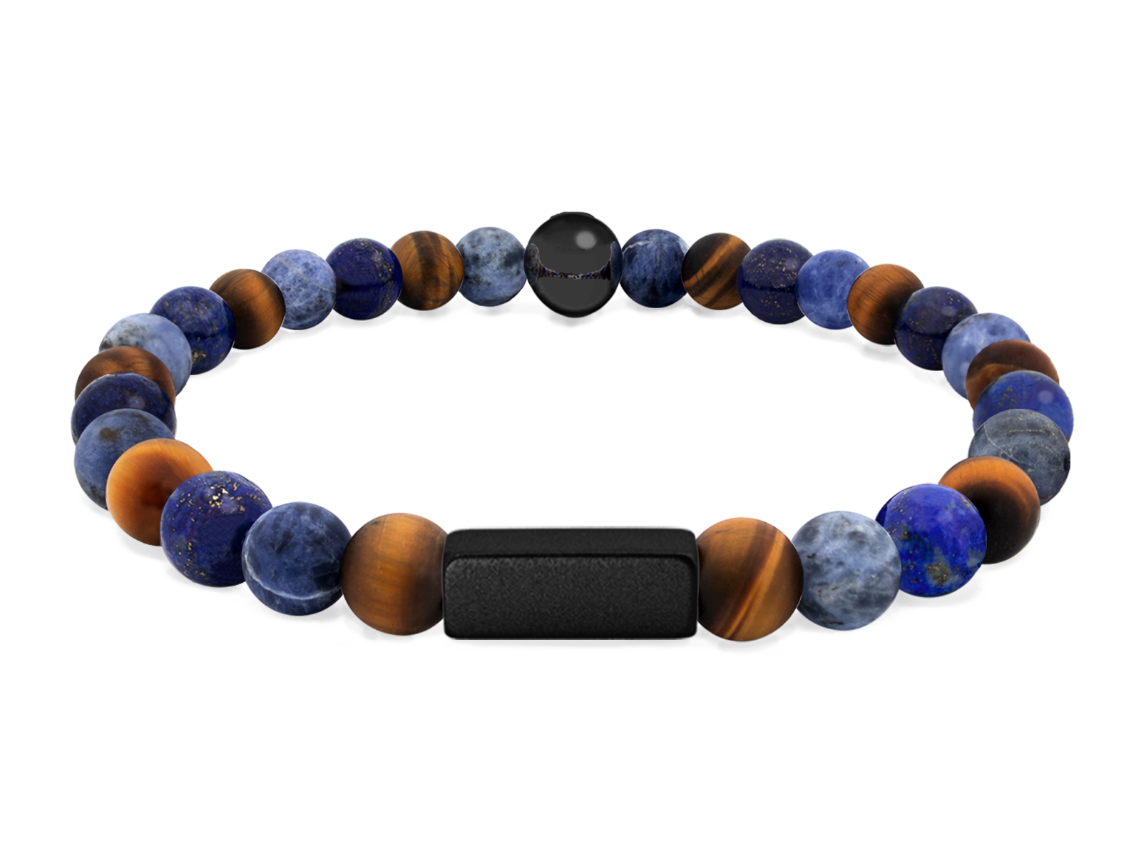 Kugelarmband Classic E6-5 • Lapis Lazuli | Tigerauge