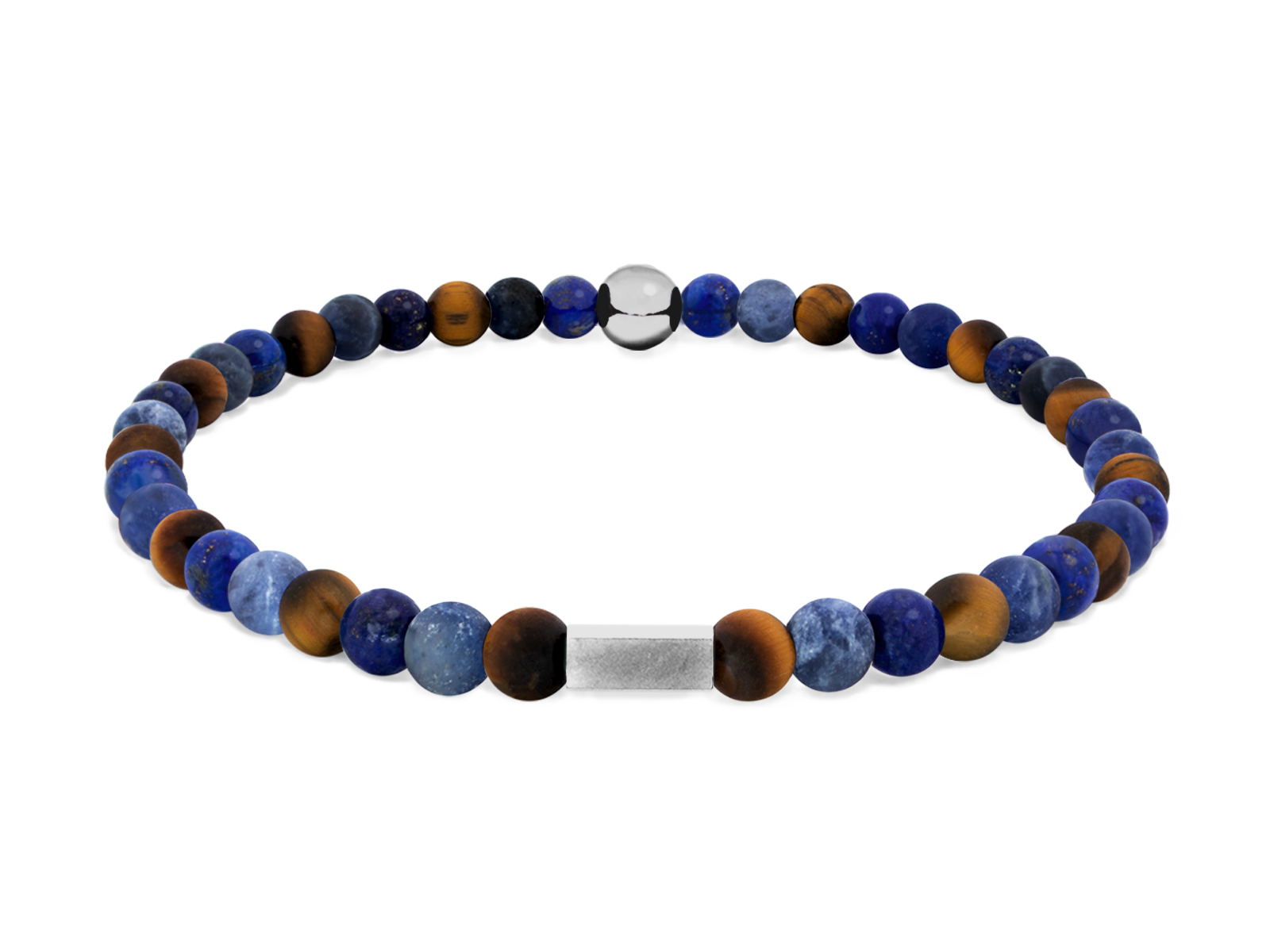 Kugelarmband Classic E4-1 • Lapis Lazuli | Tigerauge