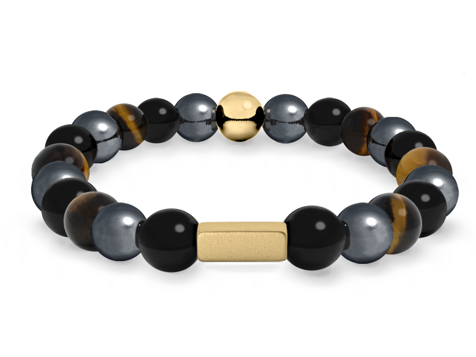 Kugelarmband Classic E8-2 • Hämatit | Onyx