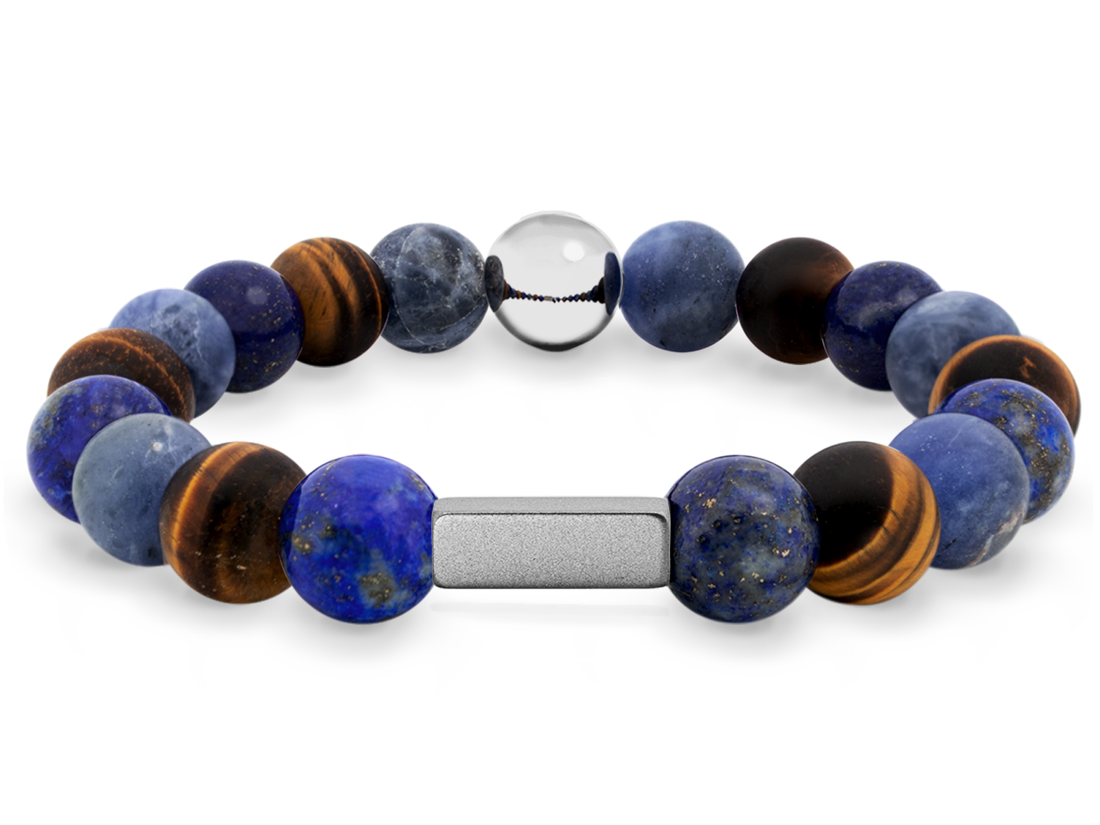 Kugelarmband Classic E10-1 • Lapis Lazuli | Tigerauge