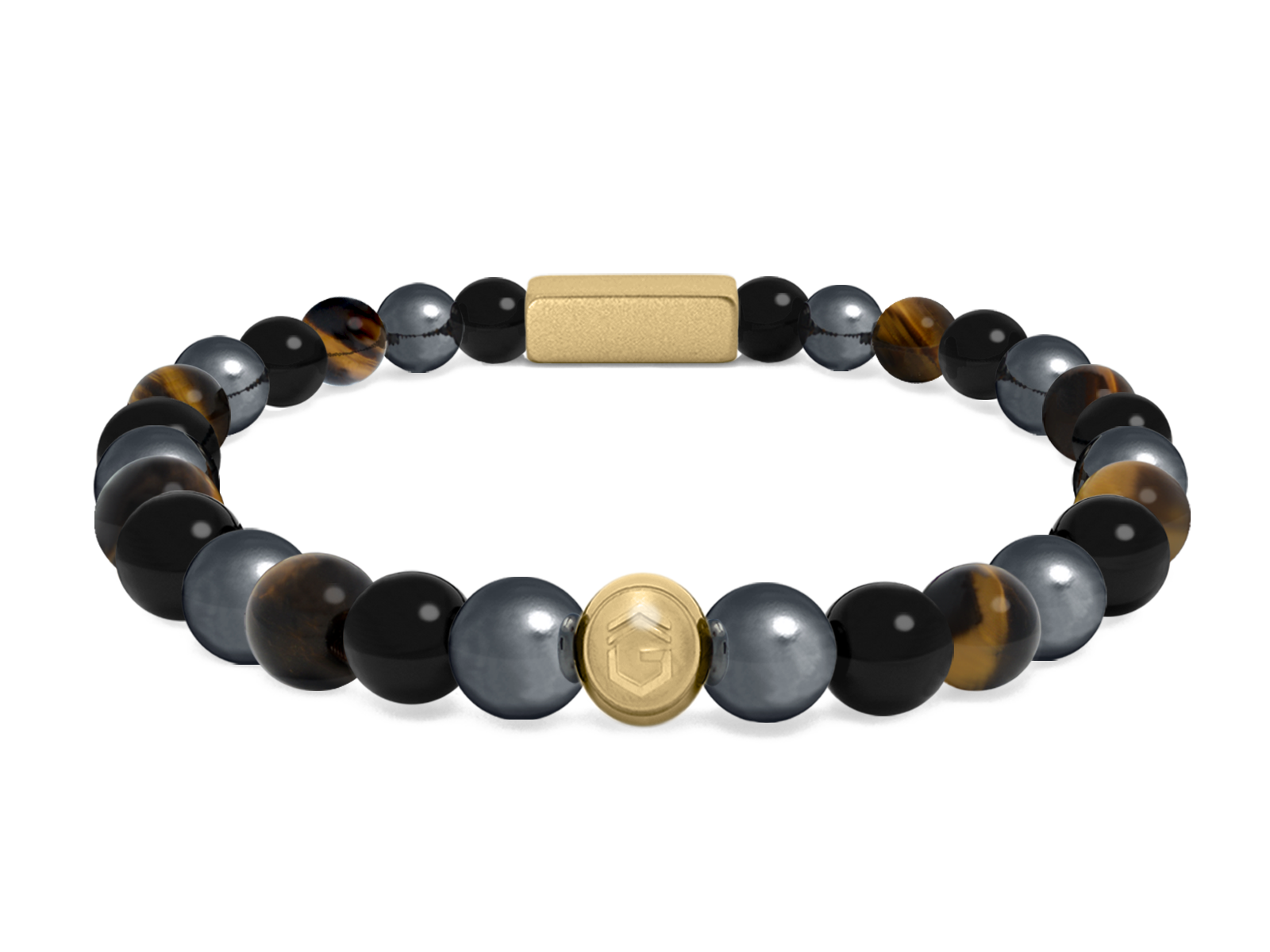 Kugelarmband Classic E6-2 • Hämatit | Onyx