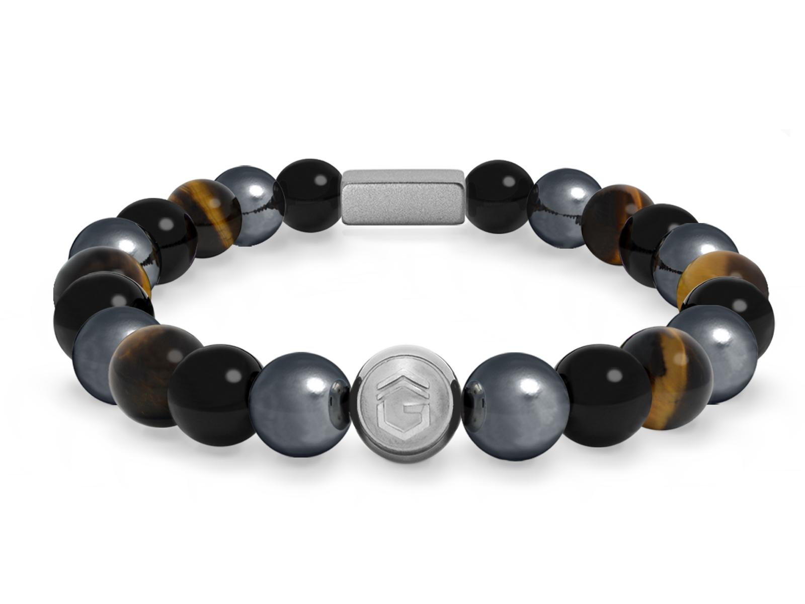 Kugelarmband Classic E8-1 • Hämatit | Onyx