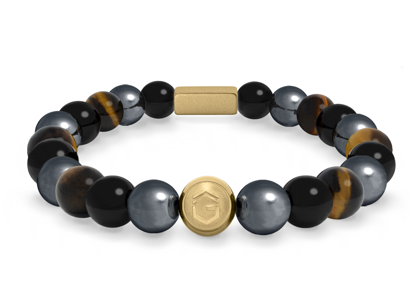 Kugelarmband Classic E8-2 • Hämatit | Onyx