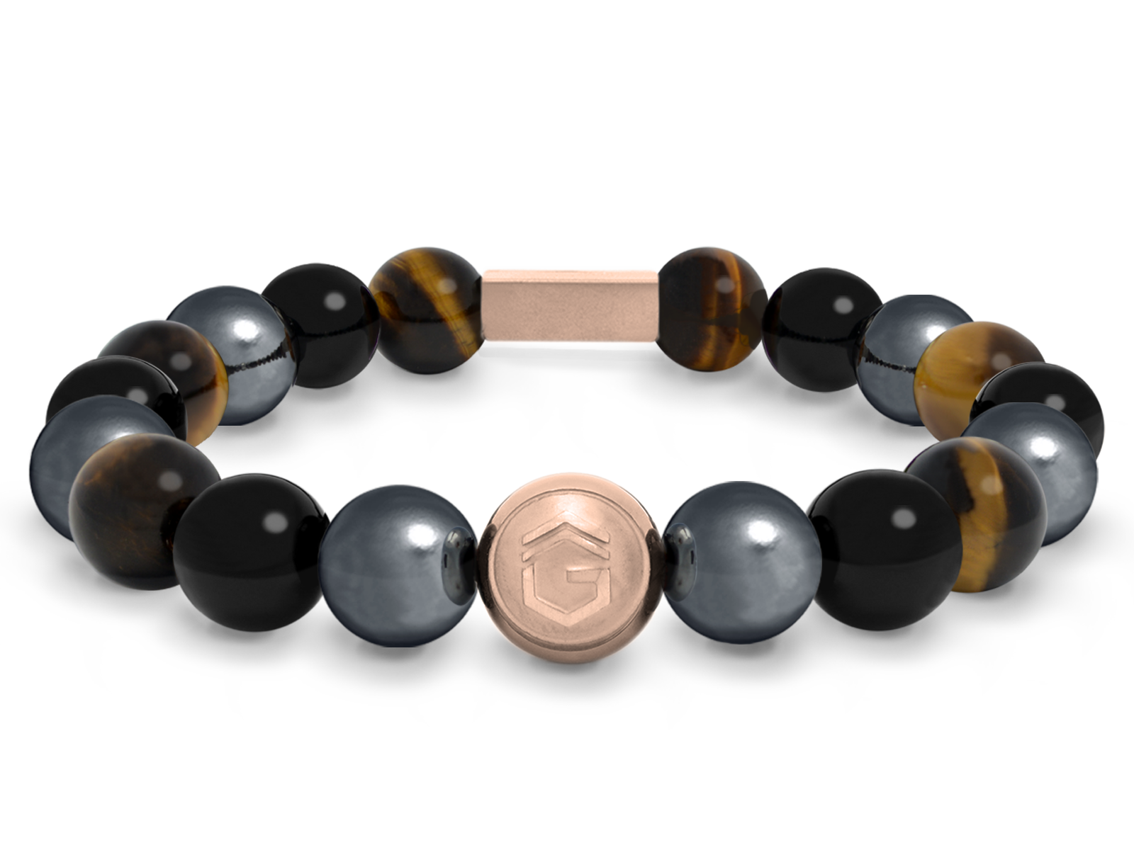 Kugelarmband Classic E10-3 • Hämatit | Onyx