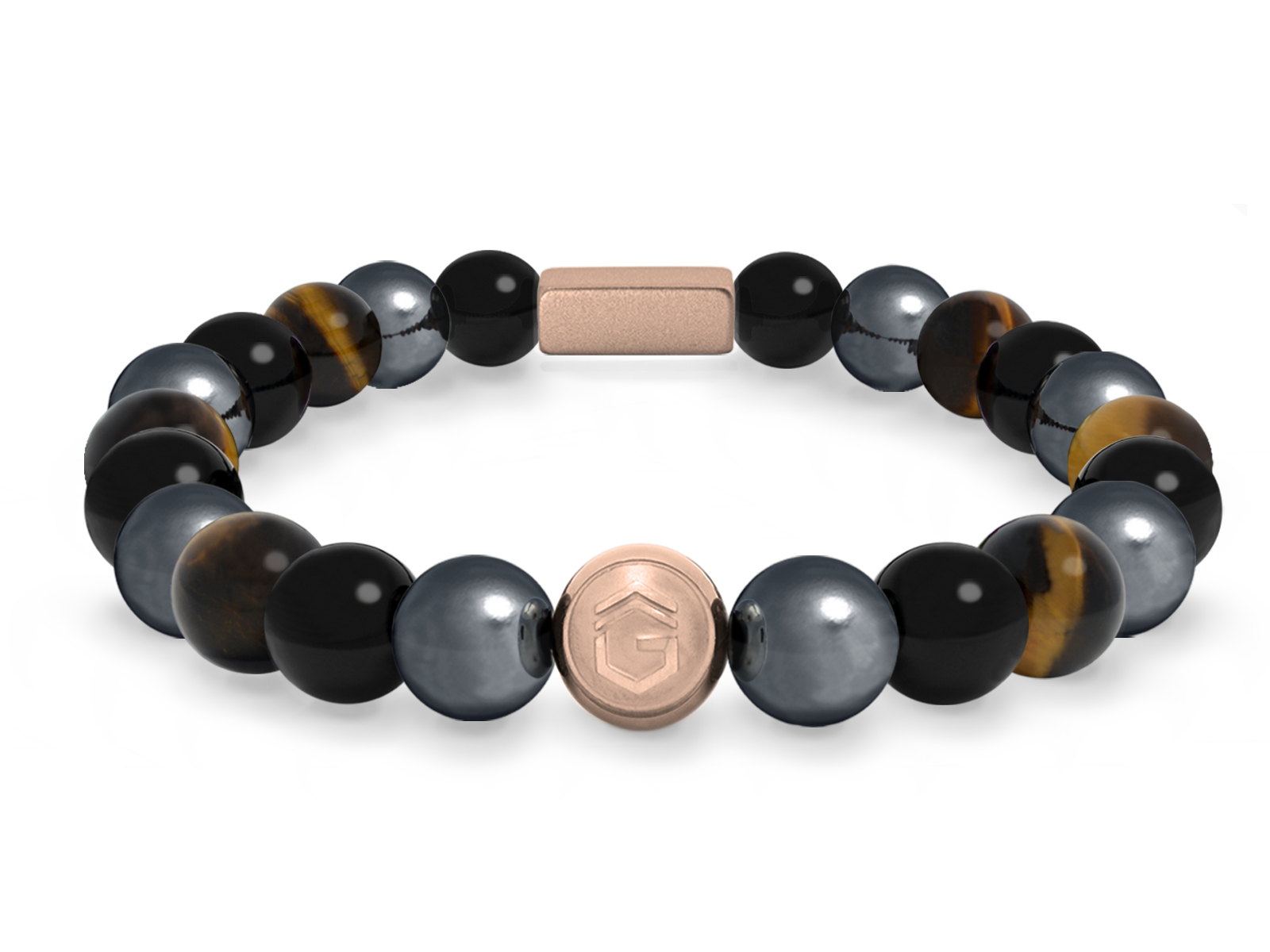 Kugelarmband Classic E8-3 • Hämatit | Onyx