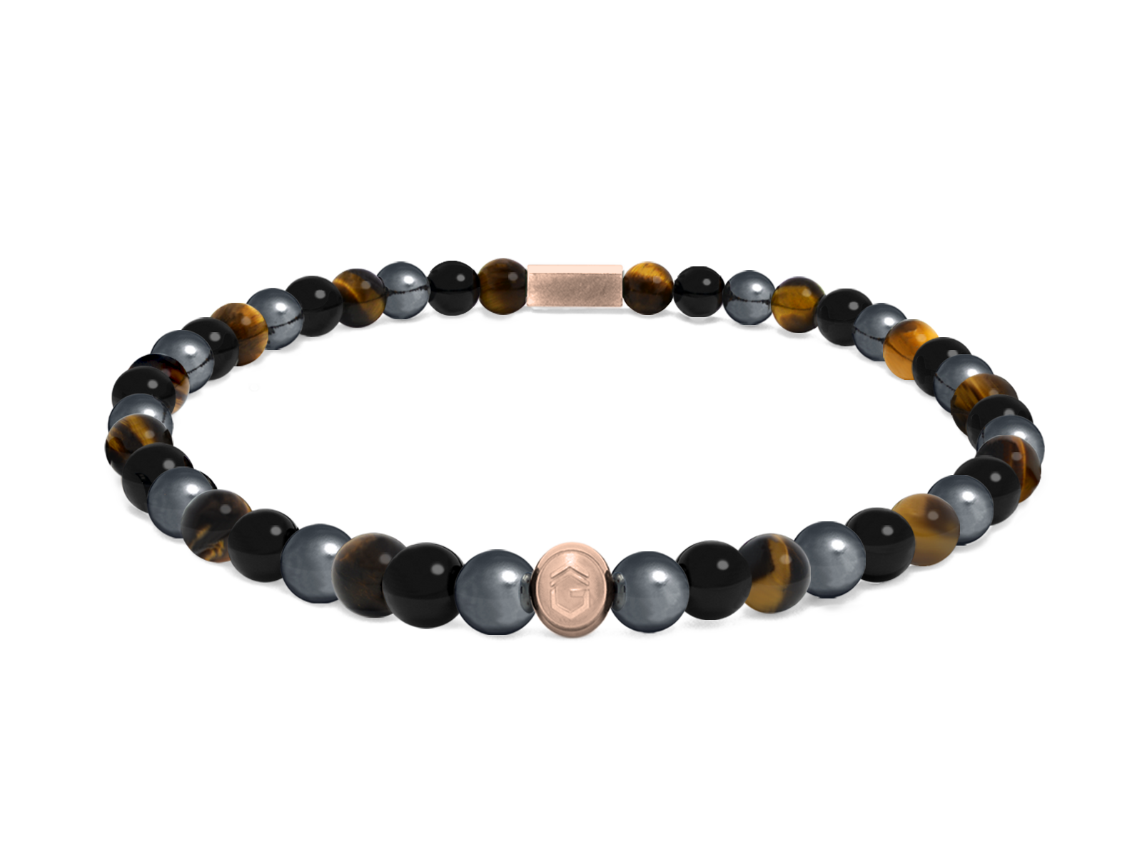 Kugelarmband Classic E4-3 • Hämatit | Onyx