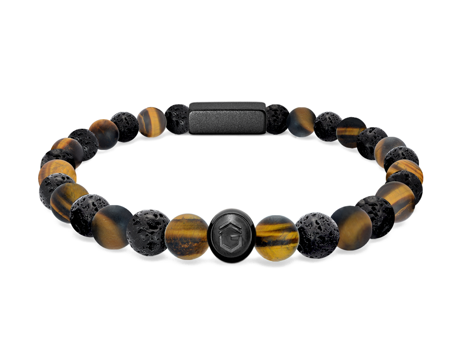 Kugelarmband Classic E6-5 • Lava | Tigerauge