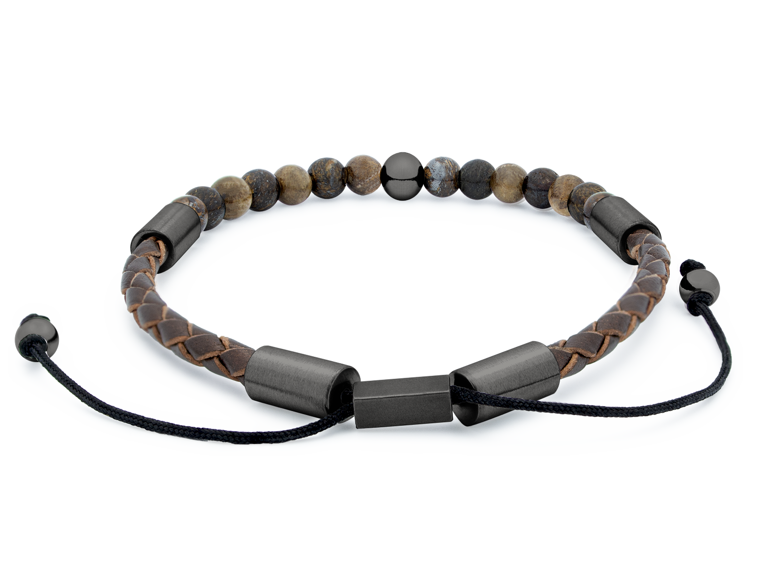 Herrenarmband TERRA Slim - GunMetal • Bronzit