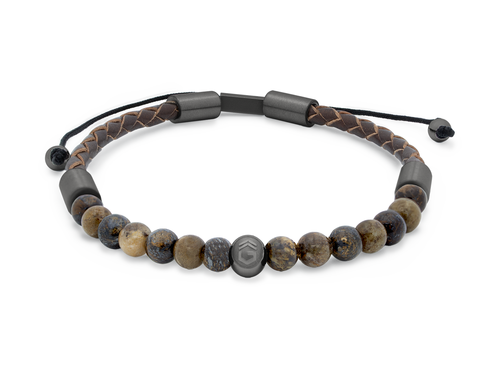 Herrenarmband TERRA Slim - GunMetal • Bronzit