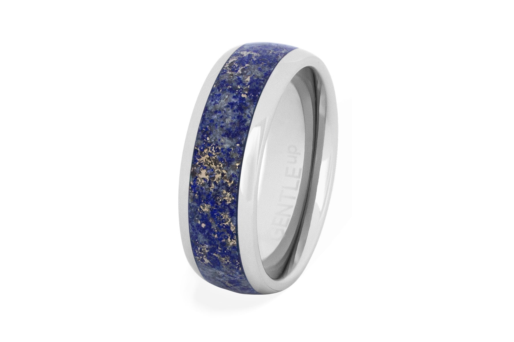 Ring Herren Lapis lazuli blau Silber Geschenkidee Männer Gravur 