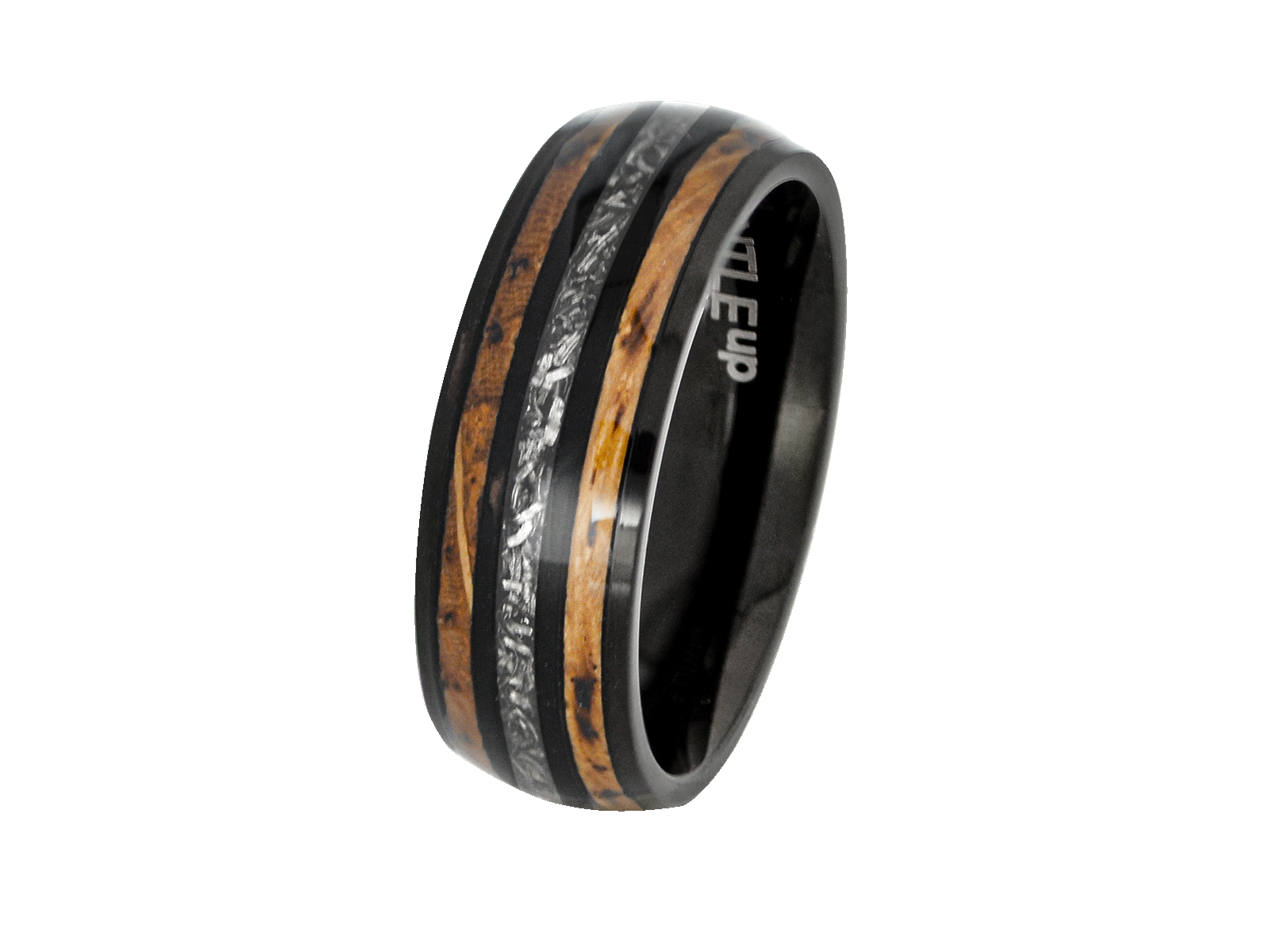 Herrenring METEORIT | WHISKEY-FASS • Schwarz