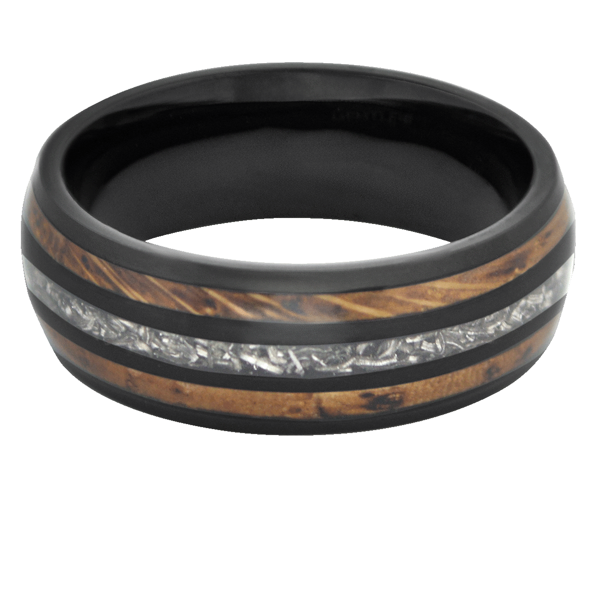 Herrenring METEORIT | WHISKEY-FASS • Schwarz