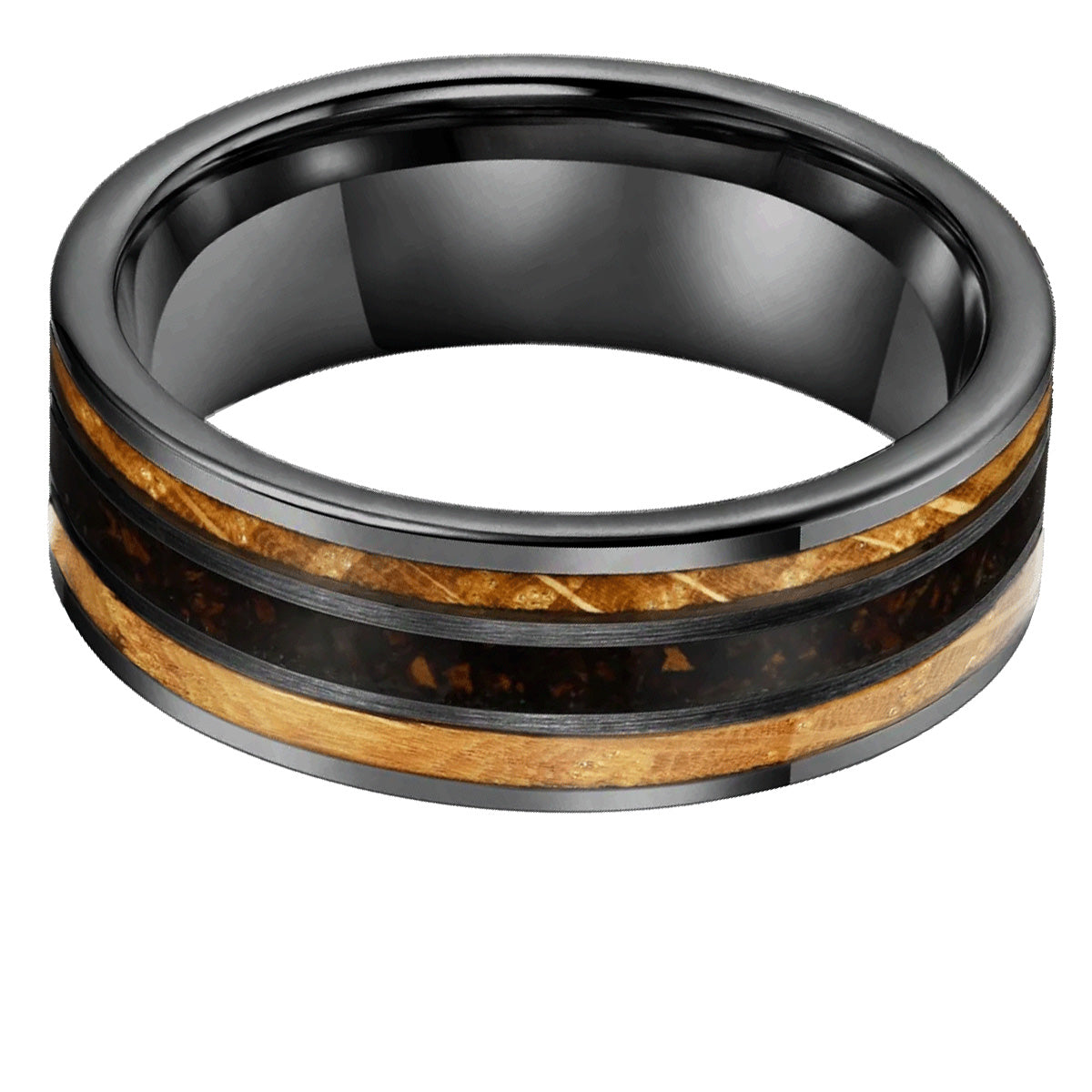 Herrenring TABAK | KAFFEE | WHISKEY • GunMetal