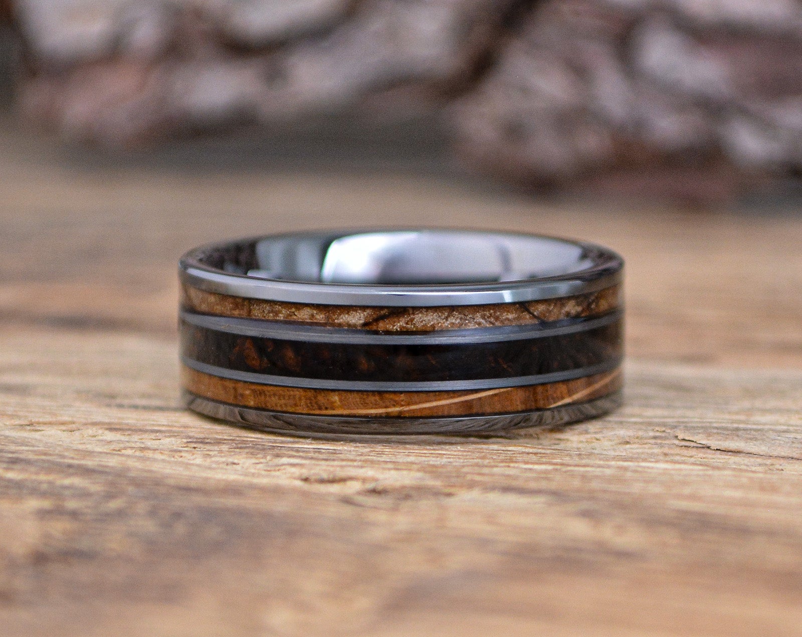 Herrenring TABAK | KAFFEE | WHISKEY • GunMetal