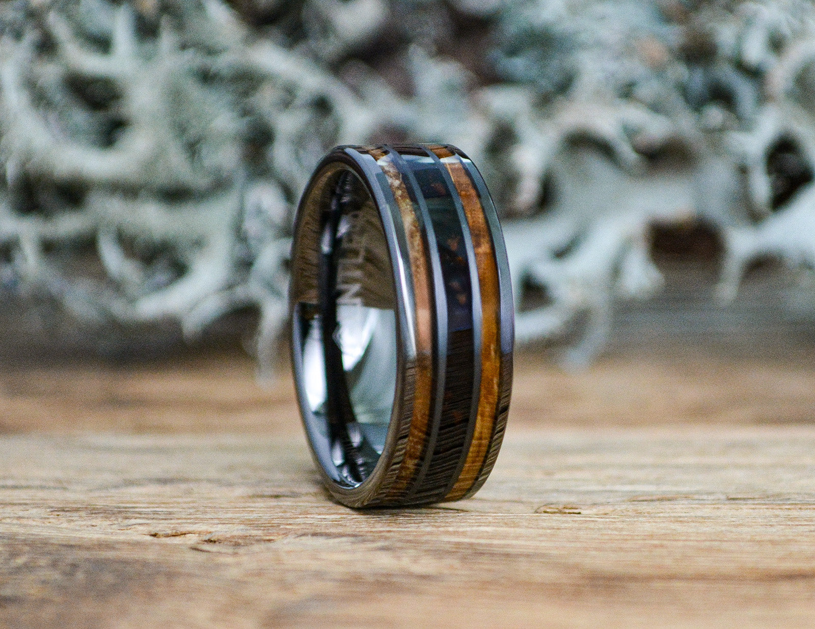 Herrenring TABAK | KAFFEE | WHISKEY • GunMetal
