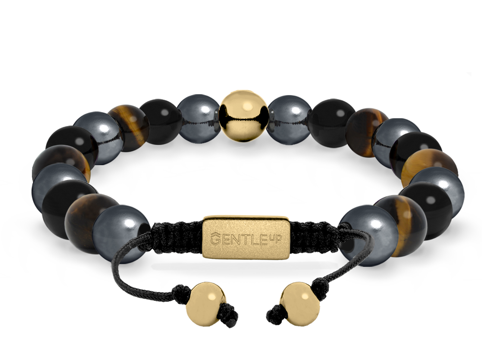 Kugelarmband Classic S8-2 • Hämatit | Onyx